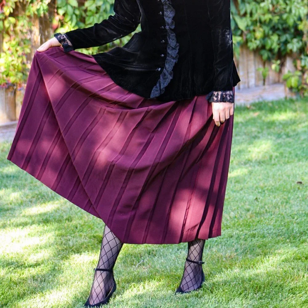 Vintage Pleated Susan Bristol Skirt